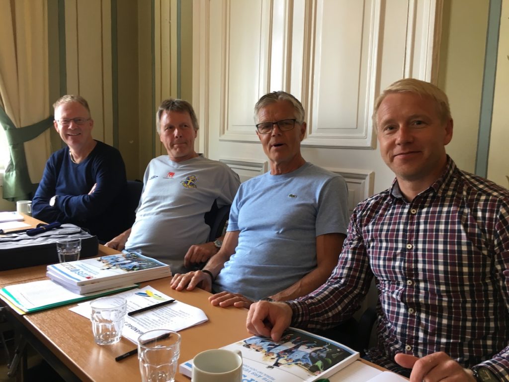 Certifierarna som tillsammans med Thomas Lyth besöker klubbarna varje år. Lars Jacobsson, Thomas Westerberg, Hans Lindbom och Patrik Caro.
