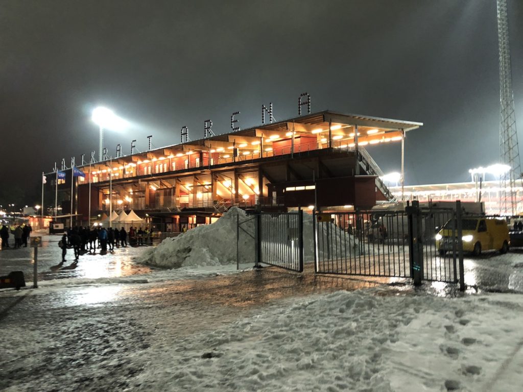 Jämtkraft Arena i slutet av november