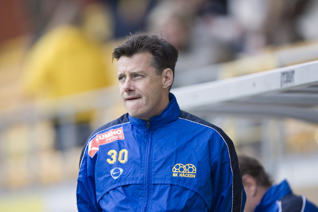 Stefan Lundin som tränare i BK Häcken 2006. FOTO: Bildbyrån