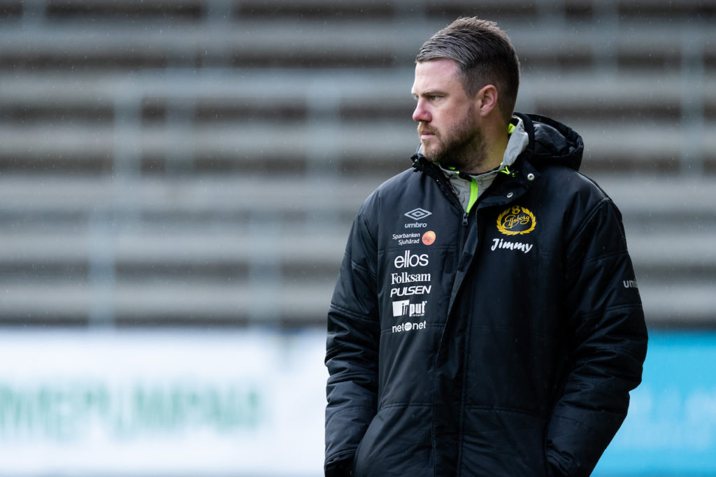 Elfsborgs manager Jimmy Thelin inledde sin tränarkarriär i Jönköpings Södra IF:s Tipselitakademi Foto: Jörgen Jarnberger / BILDBYRÅN / Cop 112