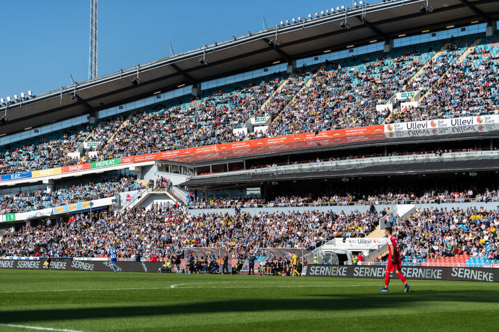 Storpublik under matchen mellan IFK Göteborg och Elfsborg i Allsvenskan. Foto: Jörgen Jarnberger / BILDBYRÅN / Cop 112