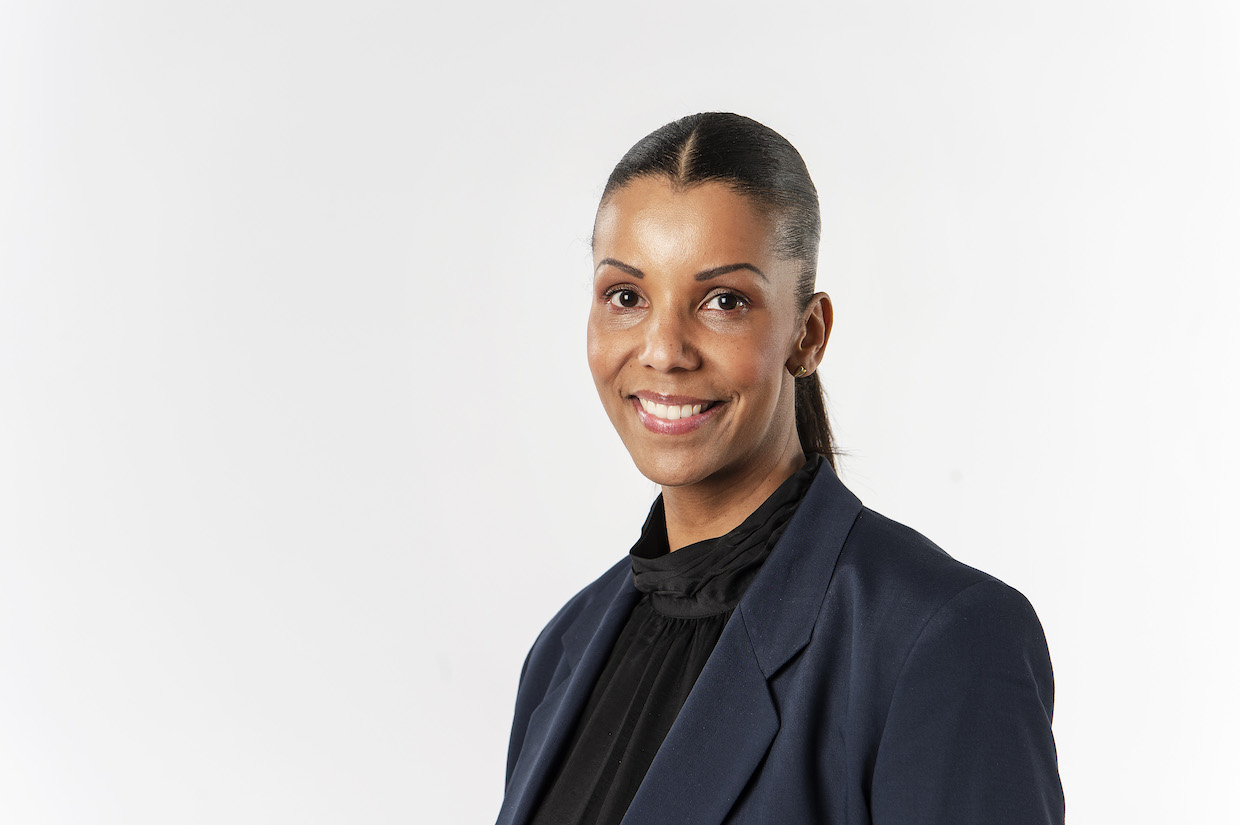 Beatrice Clarke, SEF, poserar för ett porträtt under fotbollsallsvenskans upptaktsträff den 19 mars 2019 i Stockholm. Foto: Johanna Lundberg / Bildbyrån /